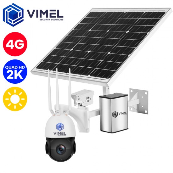 4G Solar Security Camera System QHD 2K