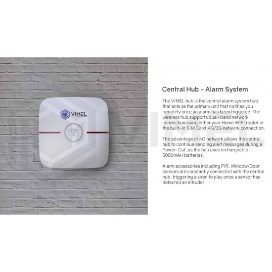 4G Wireless Alarm Security System Smoke Detector