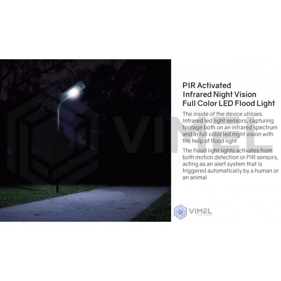 24/7 LIVE Solar Powered 4G Street Light Camera