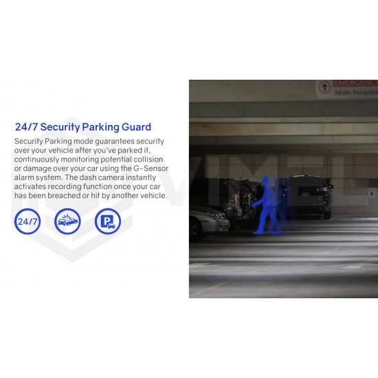 4G Dual Dash Camera 24/7 Parking Security