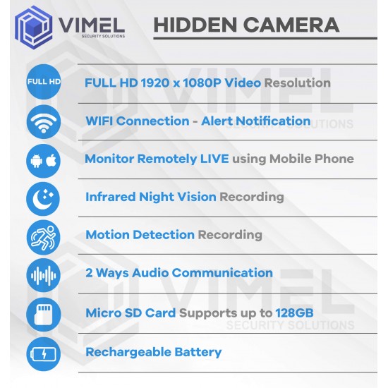 WIFI Hidden LED Lamp Camera