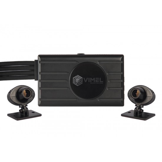 VIMEL WIFI Dual Motorbike Camera Super Capacitor