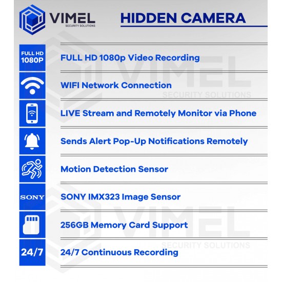 WIFI Long Lasting Battery Hidden Camera
