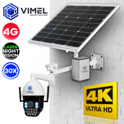 4G LIVE VIEW 30X Solar Security Camera UHD 4K