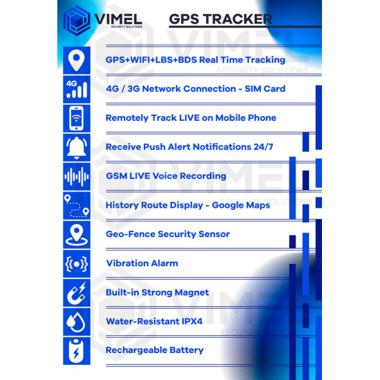 4G GPS Tracker LIVE Listening Recorder 10000mAH