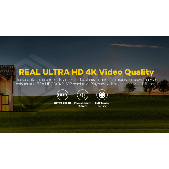 ULTRA HD 4K Dual 4G Solar Security Camera 10X
