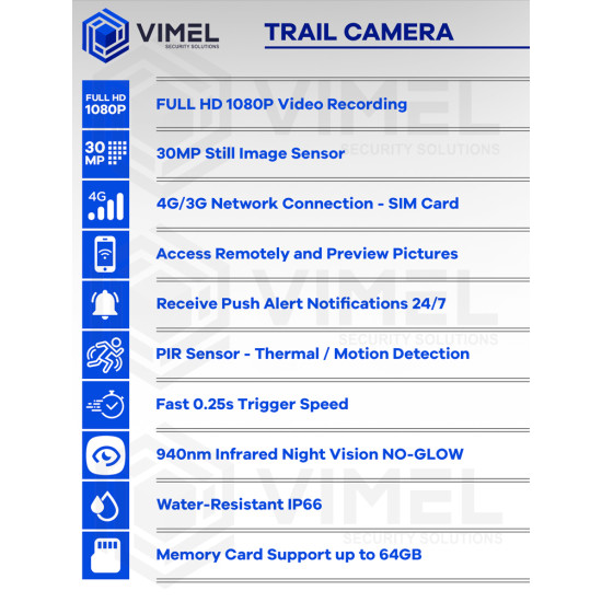 4G LIVE VIEW Solar Trail Camera Outdoor