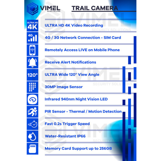 4G LIVE VIEW Trail Camera 30MP