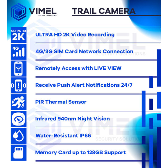 4G LIVE VIEW Trail Camera ULTRA HD 2K