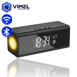 Wireless WIFI Digital Alarm Clock Spy Camera 4K