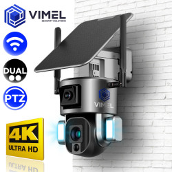 WIFI Dual LIVE VIEW Solar Security Camera 4K