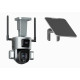 WIFI Home Solar Dual Security Camera 4K Optical Zoom 10X