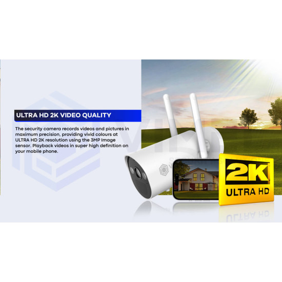 Home Security NVR System Cameras UHD 2K WIFI