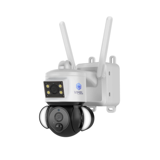 Wireless Dual Security Camera 4G 2K Continuous Recording