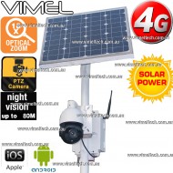 4G Construction Camera Farm Solar PTZ Live Video Stream