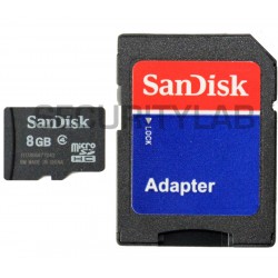 SanDisk 8GB Class 4 Micro SD Memory Card and Adaptor